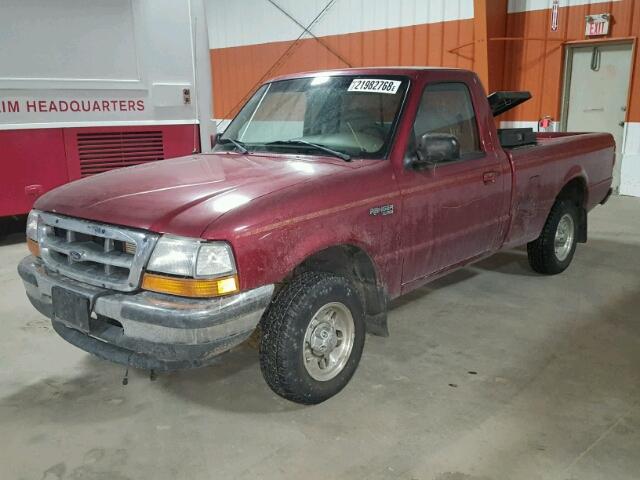 1FTYR10C7WPA16365 - 1998 FORD RANGER RED photo 2