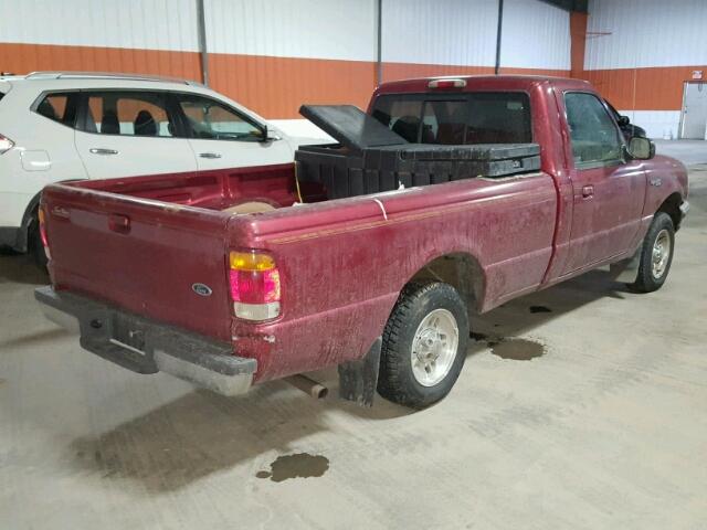 1FTYR10C7WPA16365 - 1998 FORD RANGER RED photo 4