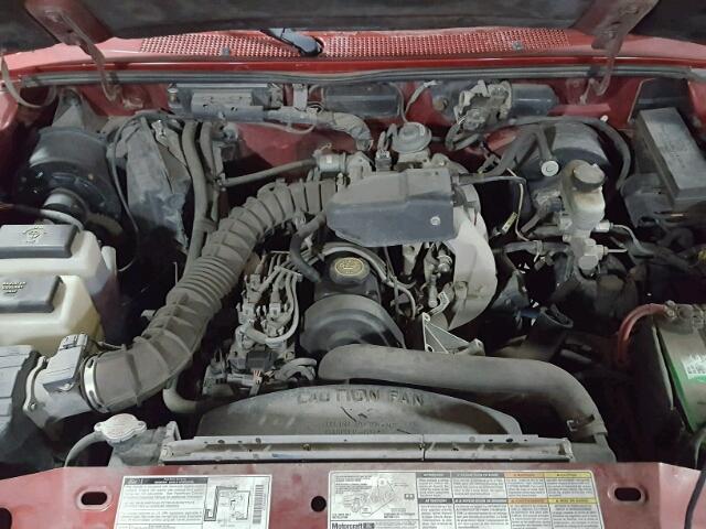 1FTYR10C7WPA16365 - 1998 FORD RANGER RED photo 7