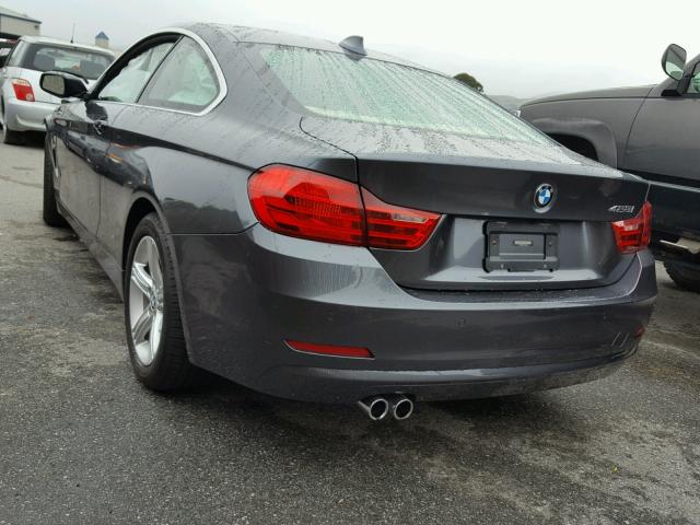 WBA3N3C55FK233633 - 2015 BMW 428 I CHARCOAL photo 3