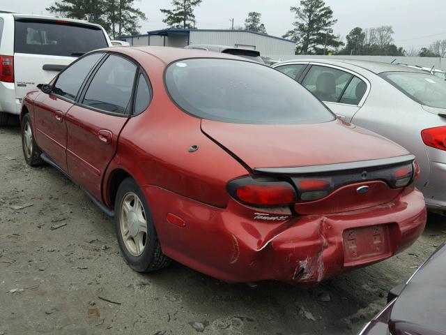 1FAFP53S9XG185785 - 1999 FORD TAURUS SE RED photo 3