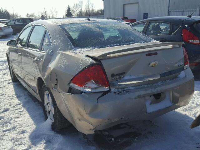 2G1WB57K891284139 - 2009 CHEVROLET IMPALA LS BEIGE photo 3