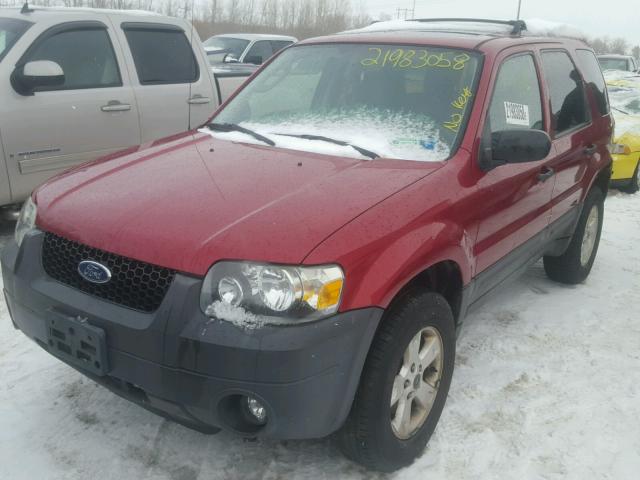 1FMYU93156KD03266 - 2006 FORD ESCAPE XLT RED photo 2