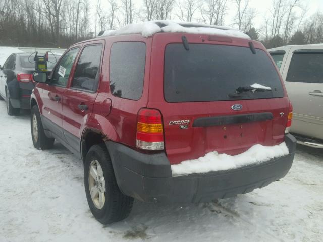 1FMYU93156KD03266 - 2006 FORD ESCAPE XLT RED photo 3