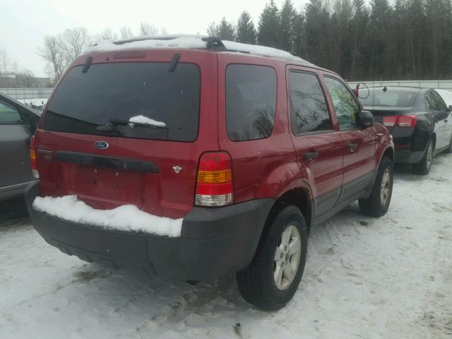 1FMYU93156KD03266 - 2006 FORD ESCAPE XLT RED photo 4