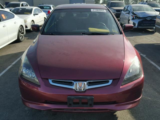 JHMCM56654C017955 - 2004 HONDA ACCORD EX BURGUNDY photo 10