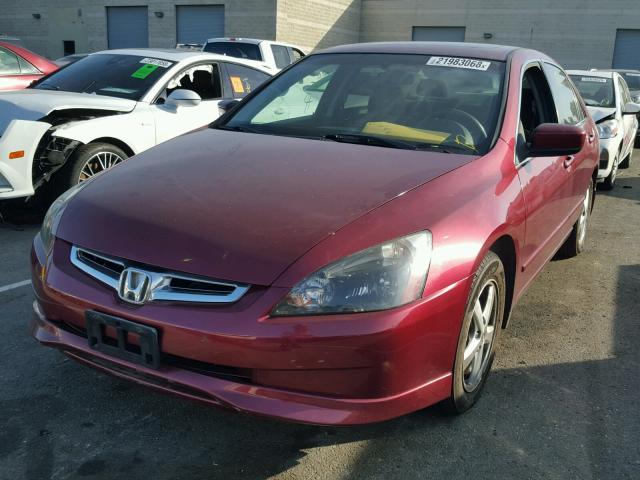 JHMCM56654C017955 - 2004 HONDA ACCORD EX BURGUNDY photo 2