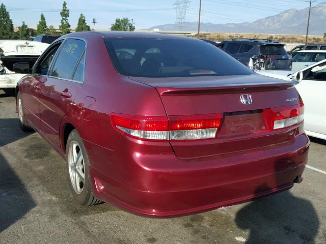 JHMCM56654C017955 - 2004 HONDA ACCORD EX BURGUNDY photo 3