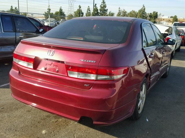 JHMCM56654C017955 - 2004 HONDA ACCORD EX BURGUNDY photo 4