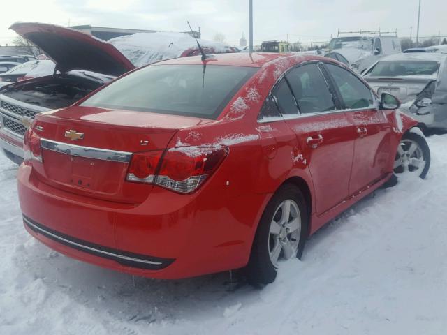 1G1PC5SB2E7217123 - 2014 CHEVROLET CRUZE LT RED photo 4