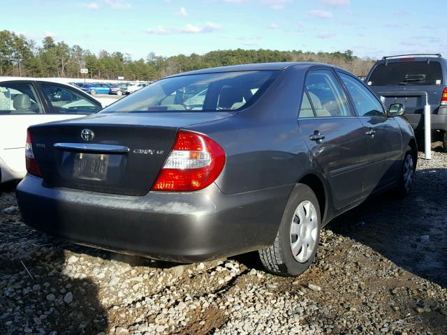 4T1BE32K64U853121 - 2004 TOYOTA CAMRY LE GRAY photo 4