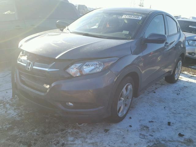 3CZRU6H50GM749929 - 2016 HONDA HR-V EX GRAY photo 2