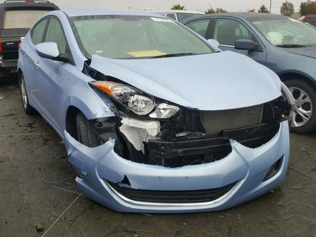 KMHDH4AE7DU796400 - 2013 HYUNDAI ELANTRA GL BLUE photo 1