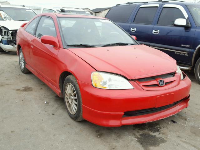 1HGEM22902L032029 - 2002 HONDA CIVIC EX RED photo 1