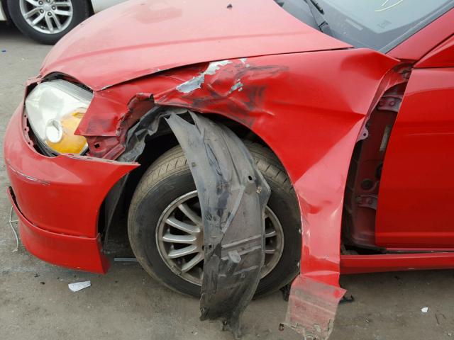 1HGEM22902L032029 - 2002 HONDA CIVIC EX RED photo 9