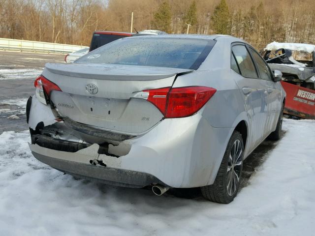 2T1BURHE2HC839859 - 2017 TOYOTA COROLLA L SILVER photo 4