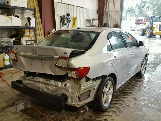 2T1BU4EE3DC056017 - 2013 TOYOTA COROLLA BA GRAY photo 4