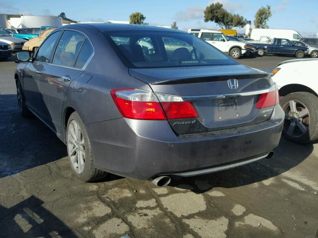 1HGCR2F51FA270635 - 2015 HONDA ACCORD SPO GRAY photo 3