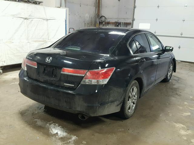 1HGCP2F61BA000944 - 2011 HONDA ACCORD SE BLACK photo 4