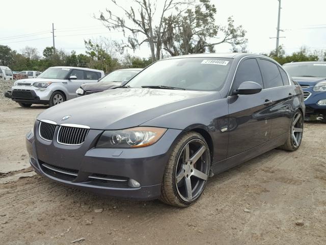 WBAVB73538KY65039 - 2008 BMW 335 I GRAY photo 2