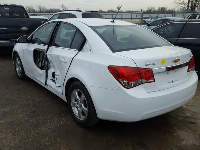 1G1PK5SB7E7383611 - 2014 CHEVROLET CRUZE LT WHITE photo 3