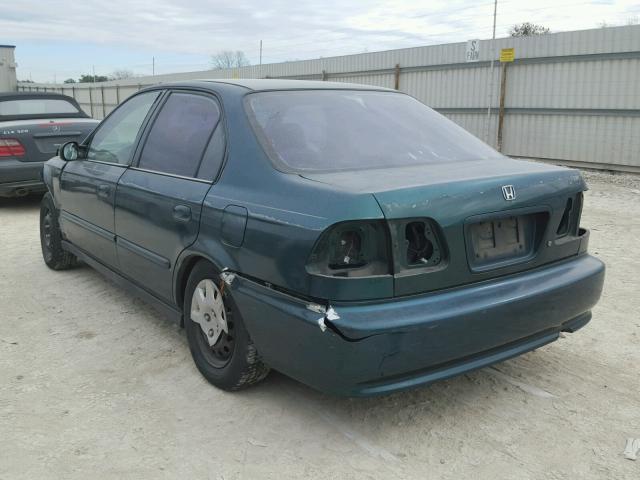 2HGEJ6614XH510154 - 1999 HONDA CIVIC BASE GREEN photo 3