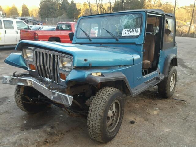 1J4FY29S0RP436753 - 1994 JEEP WRANGLER / BLUE photo 2