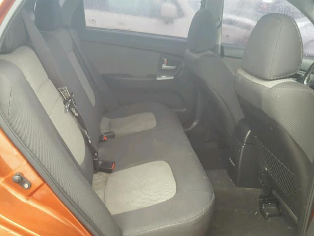 KNAFE162985011990 - 2008 KIA SPECTRA5 5 ORANGE photo 6