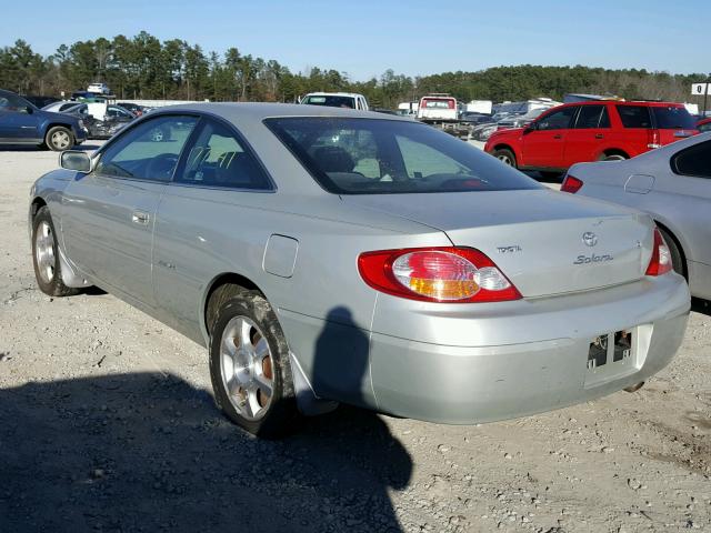 2T1CF22PX2C600907 - 2002 TOYOTA CAMRY SOLA SILVER photo 3