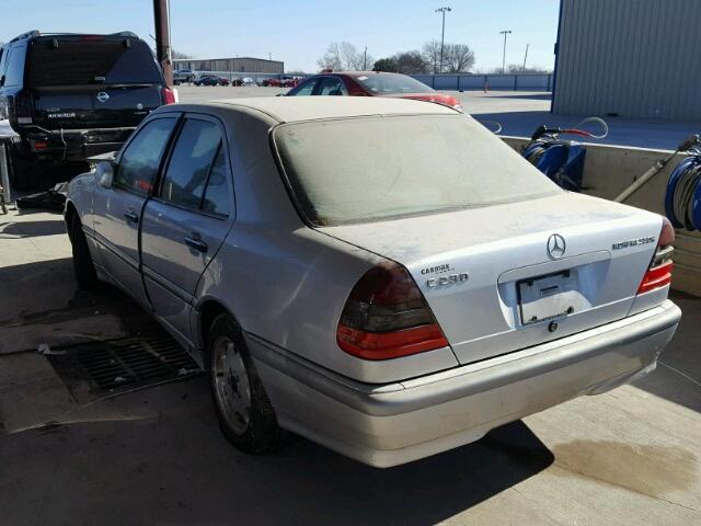 WDBHA24G5XA793978 - 1999 MERCEDES-BENZ C 230 SILVER photo 3