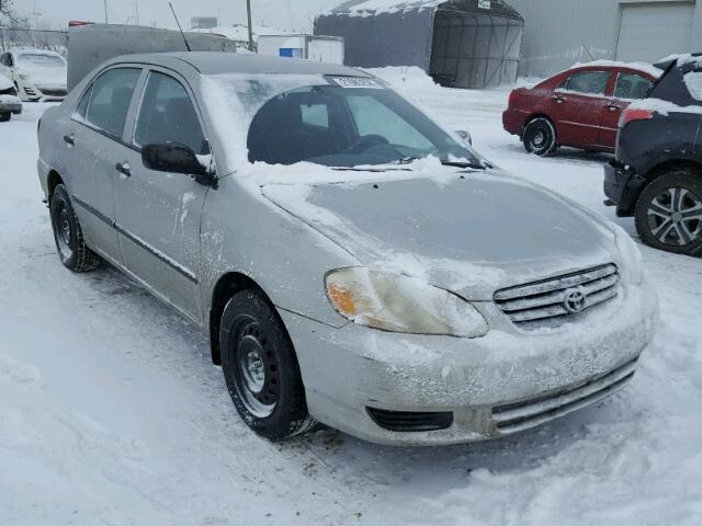 2T1BR32E03C735788 - 2003 TOYOTA COROLLA CE GRAY photo 1