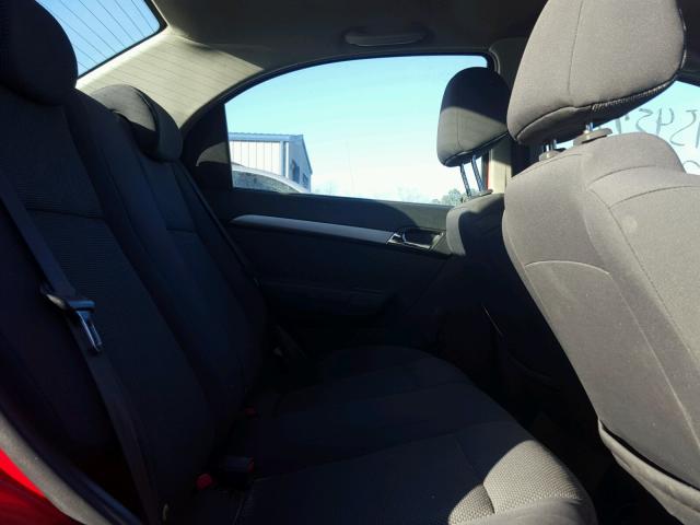 KL1TD56617B059543 - 2007 CHEVROLET AVEO BASE წითელი ფოტო 6