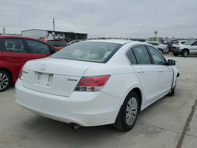 1HGCP26309A047219 - 2009 HONDA ACCORD LX WHITE photo 4