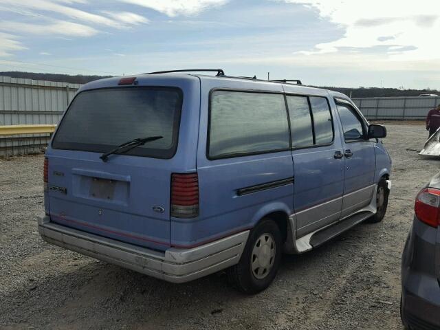 1FMDA31X3VZA30894 - 1997 FORD AEROSTAR BLUE photo 4