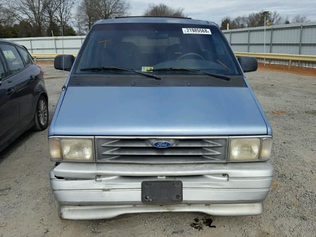 1FMDA31X3VZA30894 - 1997 FORD AEROSTAR BLUE photo 9