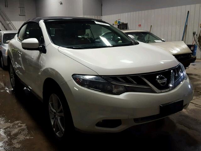 JN8AZ1FY9BW002802 - 2011 NISSAN MURANO CRO WHITE photo 1