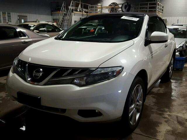 JN8AZ1FY9BW002802 - 2011 NISSAN MURANO CRO WHITE photo 2