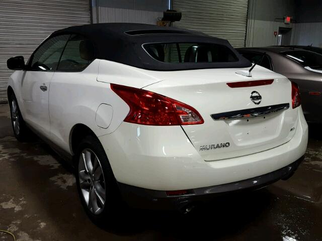 JN8AZ1FY9BW002802 - 2011 NISSAN MURANO CRO WHITE photo 3