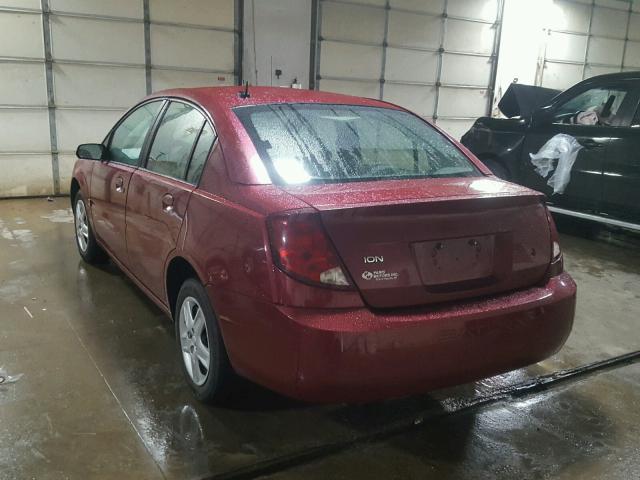 1G8AJ55F57Z143506 - 2007 SATURN ION LEVEL RED photo 3