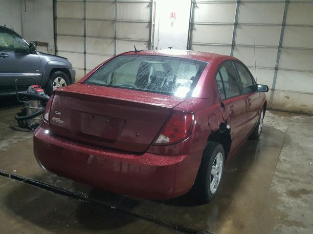 1G8AJ55F57Z143506 - 2007 SATURN ION LEVEL RED photo 4