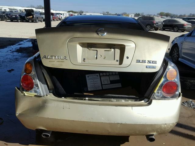 1N4BL11D82C193321 - 2002 NISSAN ALTIMA SE GOLD photo 9