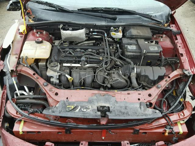 1FAFP34N37W163123 - 2007 FORD FOCUS ZX4 RED photo 7