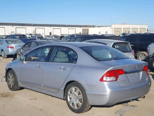 2HGFA1F59AH537979 - 2010 HONDA CIVIC LX SILVER photo 3