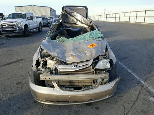 1HGEM21902L007732 - 2002 HONDA CIVIC EX თაფლისფერი ფოტო 10