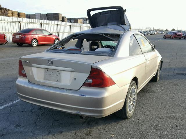 1HGEM21902L007732 - 2002 HONDA CIVIC EX თაფლისფერი ფოტო 4