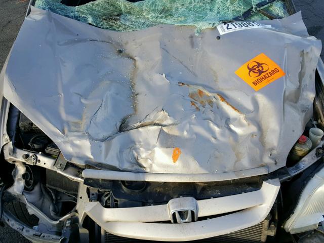 1HGEM21902L007732 - 2002 HONDA CIVIC EX თაფლისფერი ფოტო 7