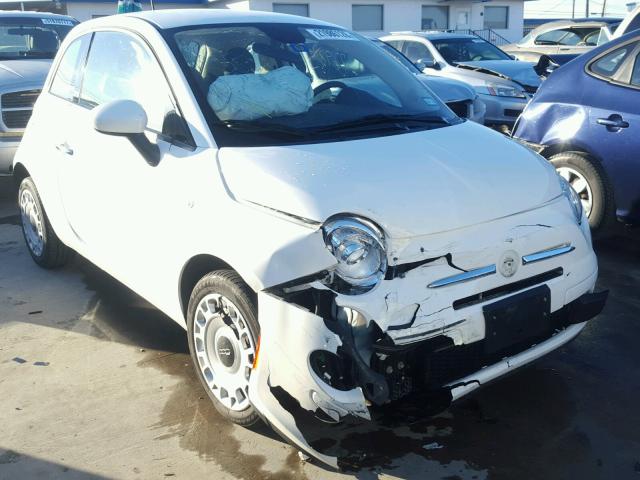 3C3CFFAR9ET169251 - 2014 FIAT 500 POP WHITE photo 1