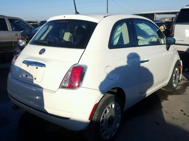 3C3CFFAR9ET169251 - 2014 FIAT 500 POP WHITE photo 4