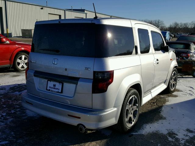 5J6YH1H99AL004126 - 2010 HONDA ELEMENT SC SILVER photo 4