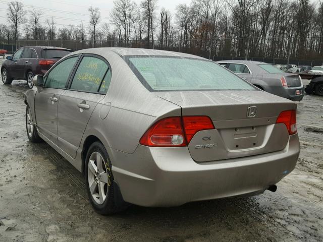 1HGFA16896L053413 - 2006 HONDA CIVIC EX ოქროსფერი ფოტო 3